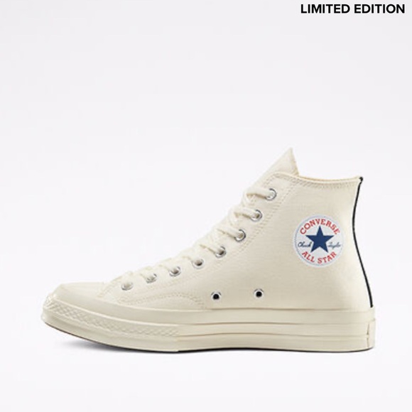 Converse Comme des Garçons PLAY X
Chuck 70 Unisex High Top Sneaker - Picture 2 of 13